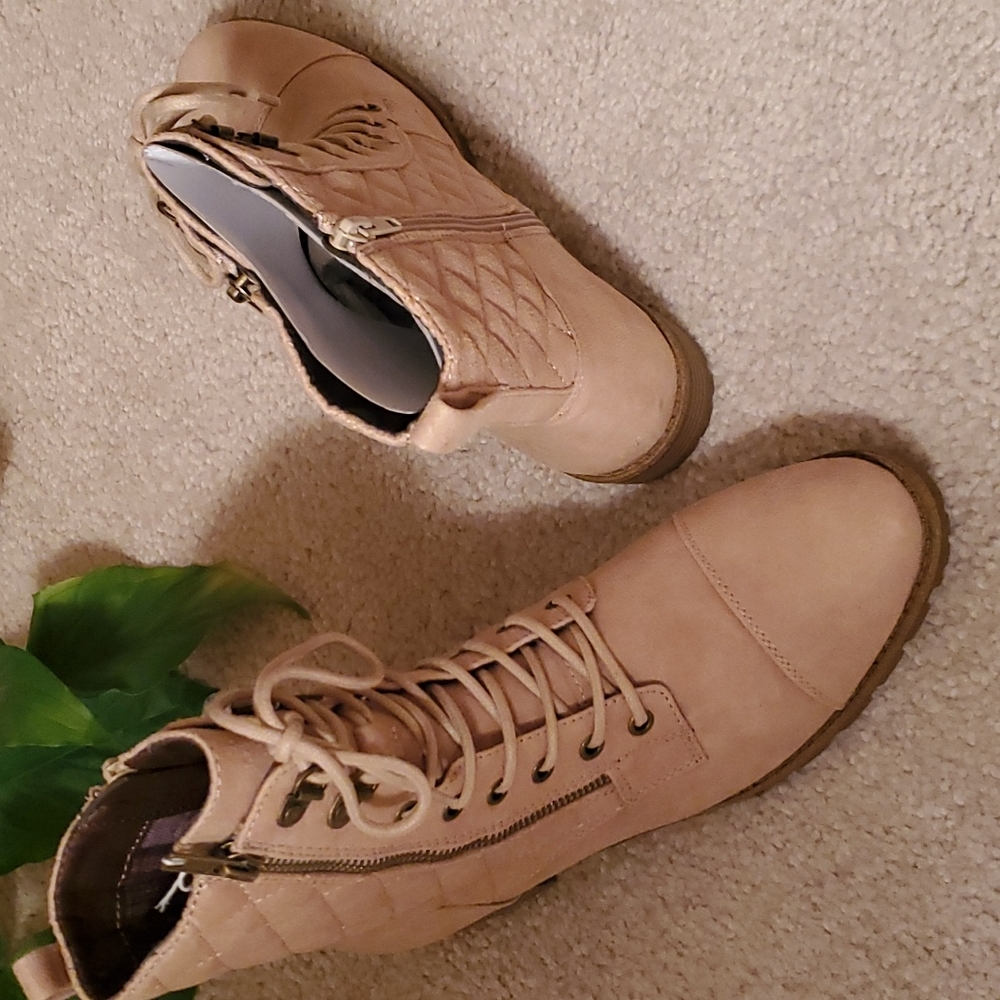White Mountain Combat Style Boots - Picture 6 of 8
